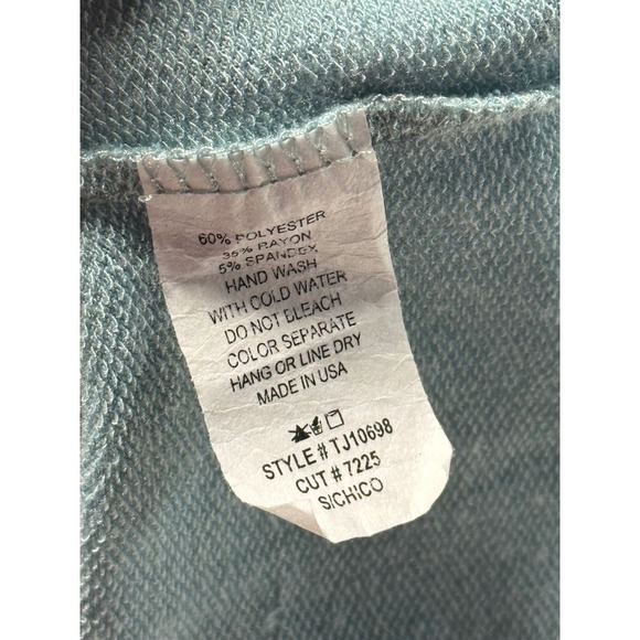 Ces Femme Cropped Muscle Tee "Fake It Till You Make It" Pocket Graphic Top S - Picture 6 of 8